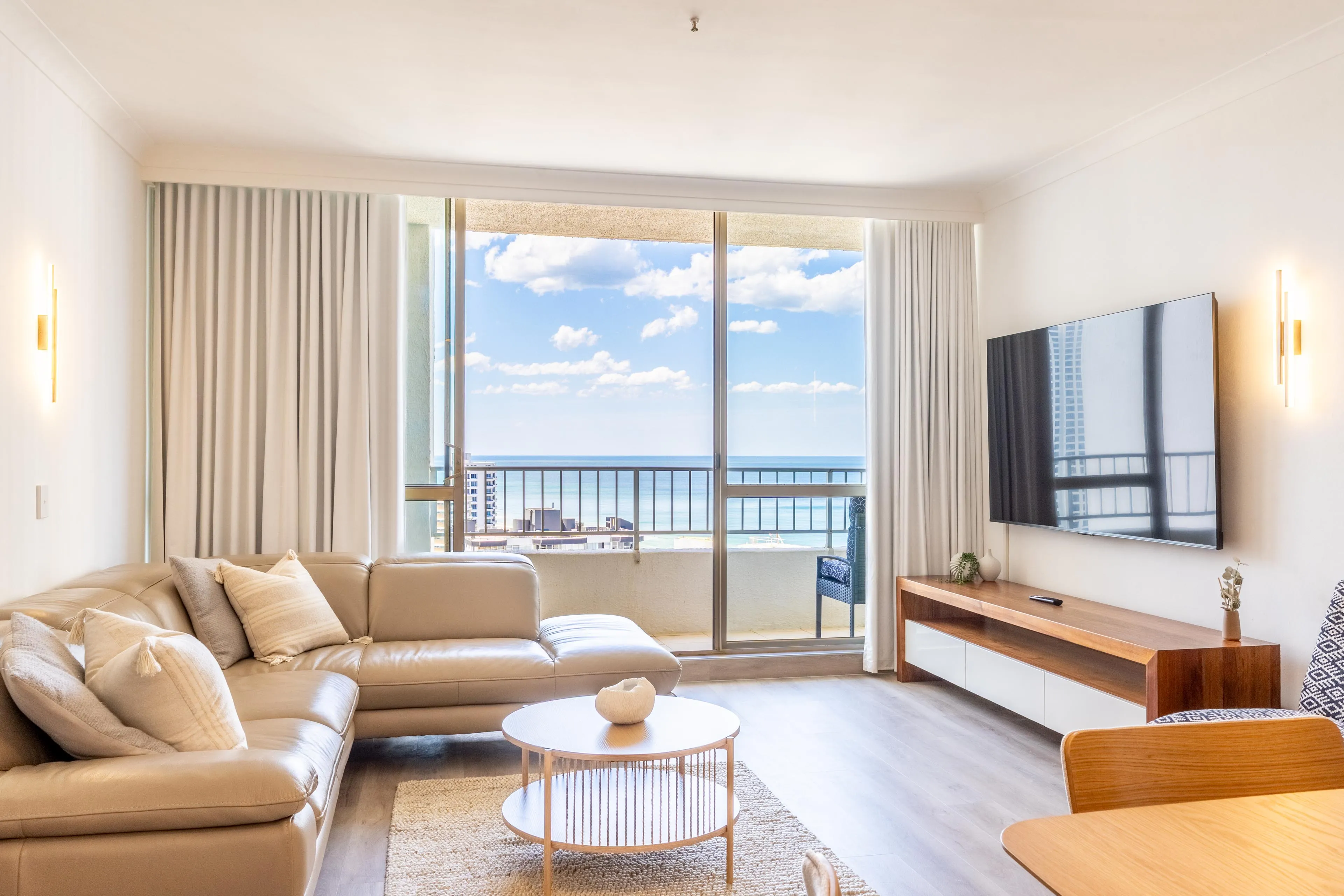 Luxe 2BR Coastal Getaway - Ocean & Skyline Views!